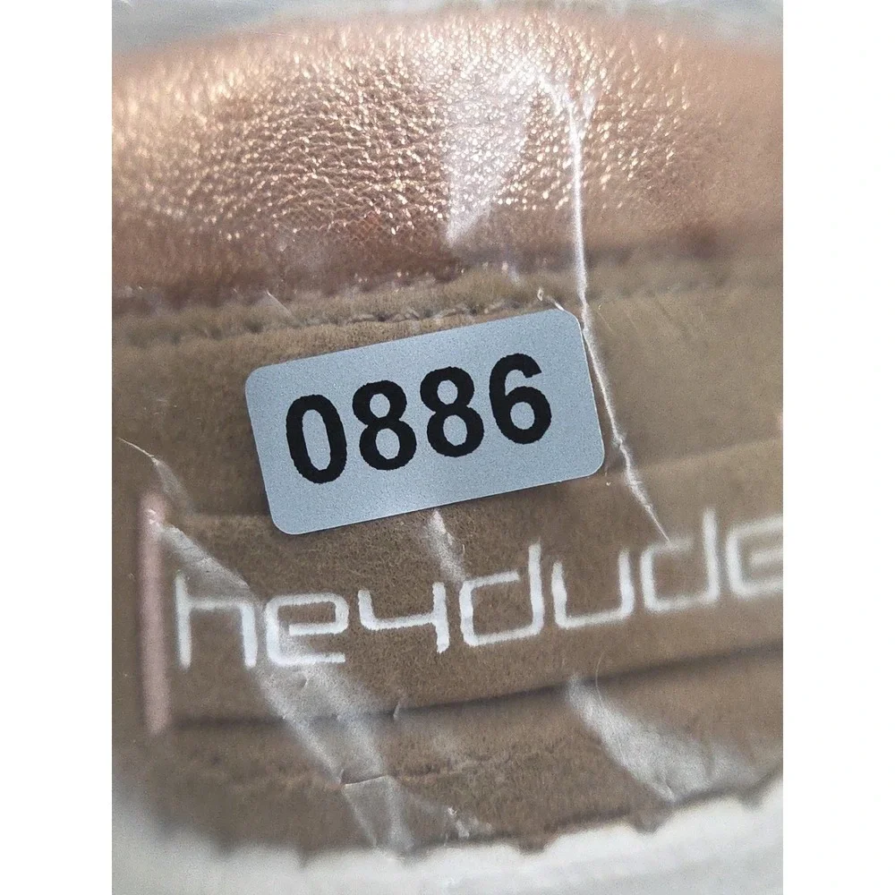 HEYDUDE Women's Wendy Corduroy Chestnut Size 8  Lace Up Loafers